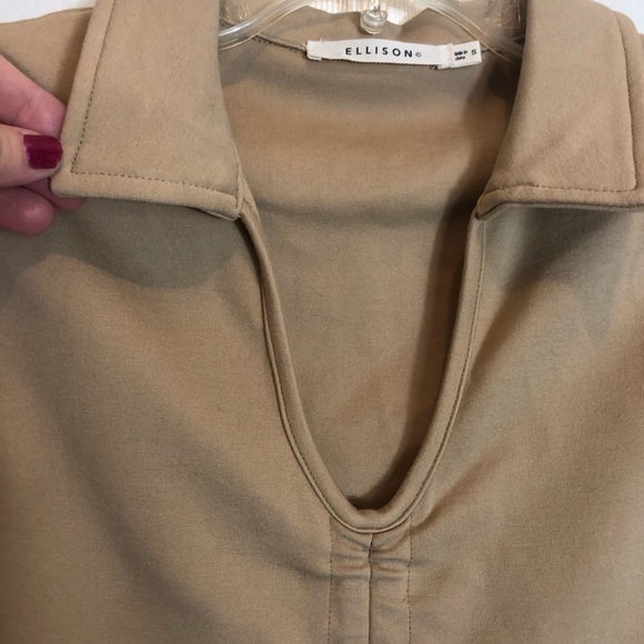 Ellison V-Neck Sleeveless Top with Collar  Size Small - Picture 3 of 8